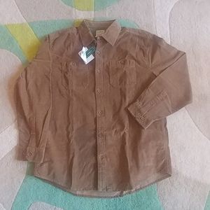 NWT llbean corduroy shirt